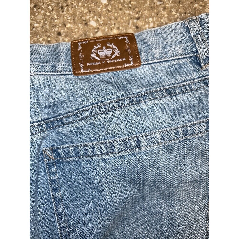 House Of Freedom Jeans Straight Leg Size 8 Light Wash - Picture 9 of 12